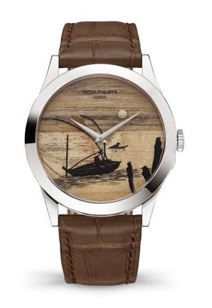 Review 2023 Patek Philippe Calatrava 5089G Fisherman in a Boat Replica Watch 5089G-116 - Click Image to Close